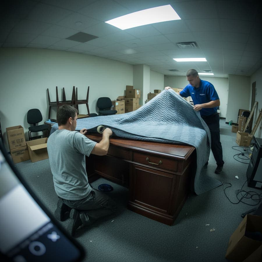 Overnight hood-cleaning service in cafeteria after last meal service